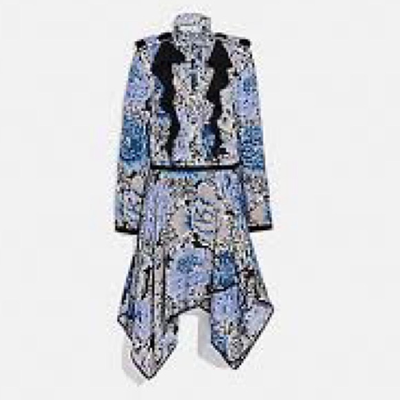 🌺COACH x Kaffe print midi dress size 6 - Picture 3 of 9